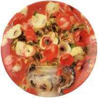 Декоративная тарелка "Букет" , фарфор, диаметр 20,5 см, конец 20 века