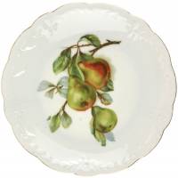 Десертная тарелка "Груши", фарфор, Чехословакия?, середина 20 века