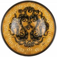 Мисочка, диаметр 12 см, керамика, ручная роспись, Турция