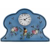 Часы настольные винтажные "Райский сад", фарфор, Италия?, середина 20 века