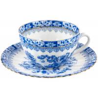 Чайная пара "Восточная", Фарфор, Blau china, Германия, начало ХХ века