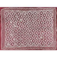 Салфетка кружевная для стола, хлопок, кружево, ручная работа, 43 х 32 см, СССР, 1950-е годы