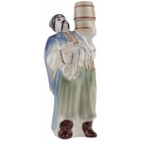 Штоф  "Казак с бочкой", бутылка для водки, фарфор, Полонное ЗХК, СССР, вторая половина 20 века