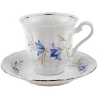 Чайная пара "Колокольчики", Фарфор, Wakbrzych, Польша, вторая половина 20-го века