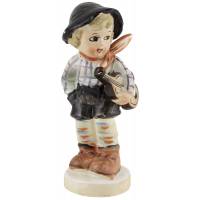 Статуэтка винтажная "Маленький музыкант", в стиле Goebel Hummel, Высота 16 см., Германия, вторая половина 20 века