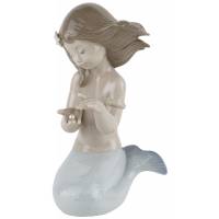 Статуэтка фарфоровая "Русалочка с жемчужиной", винтаж, Высота 21 см, Nao для Lladro, Испания, 2000 год (с нюансом)