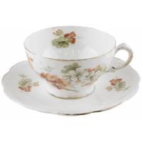 Чайная пара антикварная "Фантазия", Фарфор, Англия, первая половина 20 века (нюанс)