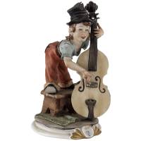 Статуэтка "Мальчик с виолончелью". Высота 16 см. Фарфор. Capodimonte, Италия, 1970-е гг.