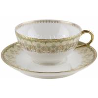 Чайная пара антикварная "Изящество". Французский фарфор. Limoges, Франция, начало 20-го века