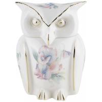 Шкатулка для мелочей статуэтка "Сова", Высота 11,5 см, Английский фарфор, Aynsley, Великобритания, 1980 гг.