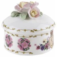Музыкальная шкатулка "Роза", Фарфор, Royale Stratford, Великобритания, винтаж, 1980 гг.
