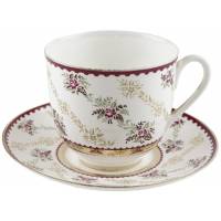 Чайная / кофейная пара "Розочки", Фарфор, ЛФЗ, СССР, конец 20 века