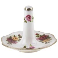 Тарелочка - подставка для колец "Cottage Rose". Английский фарфор, высота 6 см, Великобритания, винтаж, 1980-е гг.