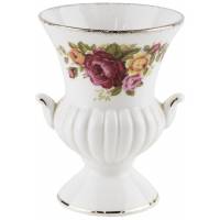 Вазочка подбукетник "Cottage Rose". Английский фарфор, высота 9 см, Великобритания, винтаж, 1980-е гг.