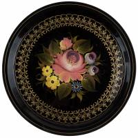 Поднос "Букет", металл, винтаж, Нижний Тагил, СССР, 1960-1970 гг