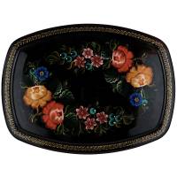 Поднос "Венок", металл, винтаж, Нижний Тагил, СССР, 1960-1970 гг