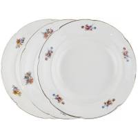 Набор тарелок для супа, 3 шт, диаметр 24 см, ЗиК Конаково, СССР, 1952-1958 гг.