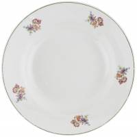 Тарелка для супа, диаметр 24 см, ЗиК Конаково, СССР, 1952-1958 гг.(скол)