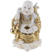 Статуэтка "Смеющийся Будда", бог счастья Хотей. Фарфор. Высота 10 см. Китай, конец 20 века