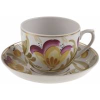 Чайная пара "Маки", Фарфор, винтаж, Вербилки, СССР, 1954-1965 гг.