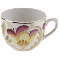 Чайная чашка "Маки", Фарфор, винтаж, Вербилки, СССР, 1954-1965 гг.