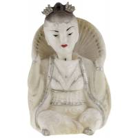 Статуэтка винтажная "Китаянка" китайский болванчик, пластик, высота 7,5 см, СССР, 1950-1970 гг.