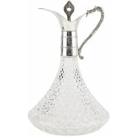 Кувшин для вина или воды, декантер. Стекло, высота 27 см. Великобритания, винтаж, середина 20 века