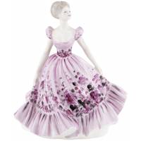 Статуэтка винтажная "Весенняя песня", девушка в розовом платье. Высота 20,5 см. Английский фарфор. Coalport, Великобритания, конец 20 века