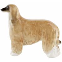 Статуэтка фарфоровая "Афганская борзая", винтаж, высота 16 см, фарфор, ЛФЗ, СССР, 1970-е гг 