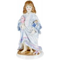 Винтажная статуэтка "Колыбельная". Фарфор. Высота 18 см. Royal Worcester. Великобритания, 1989 год (с нюансами)