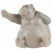 Статуэтка винтажная "Влюбленная обезьянка". Фарфор  Nao для Lladro. Высота 10 см., Испания, 1998 год (нюанс)