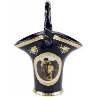 Конфетница - ваза "Корзинка", фарфор, винтаж, Италия, конец 20 века