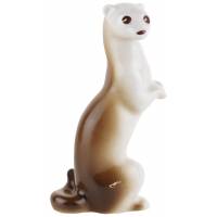 Статуэтка фарфоровая "Ласка", Высота 15 см, винтаж, Полонский ЗХК, СССР, 1980-е гг.(нюанс)