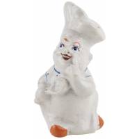 Солонка "Поварёнок", фарфор, роспись, винтаж, СССР, 1970-1991 гг.