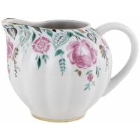 Молочник, сливочник "Розовый сад", Фарфор, винтаж, ЛФЗ, СССР, вторая половина 20 века