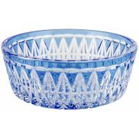 Салатник, цветное хрустальное стекло, винтаж, СССР, вторая половина 20 века