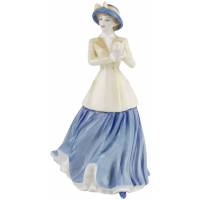 Винтажная статуэтка "Ханна", девушка в шляпке, Фарфор,  Высота 21 см. Royal Doulton, Великобритания, 2001 год