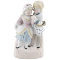 Статуэтка антикварная "Свидание". Высота 12,5 см, фарфор, Великобритания, конец 19 века