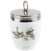 Кодлер (пашотница) "Птички" на 2 яйца, фарфор, Royal Worcester, Великобритания, винтаж, вторая половина 20-го века