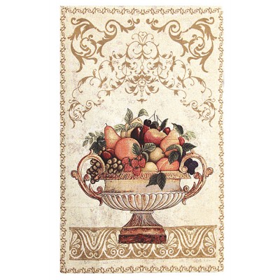 Гобелен "Ваза с фруктами". Текстиль, копия со средневекового оригинала