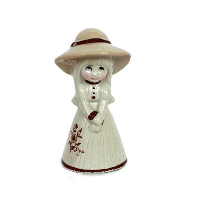 Колокольчик "Девочка в шляпке". Фарфор, деколь, роспись. Западная Европа, 1980 - е гг Колокольчик "Девочка в шляпке". Фарфор, деколь, роспись. Западная Европа, 1980 - е гг