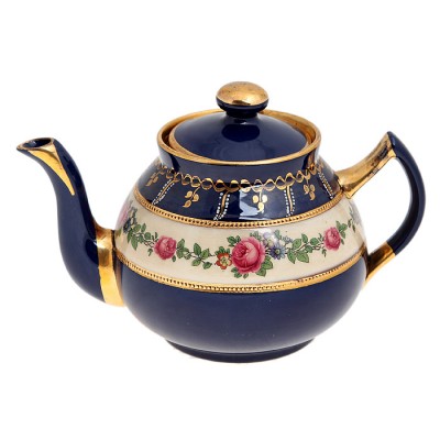 Чайник заварочный. Керамика, деколь, роспись, золочение. Великобритания, вторая половина ХХ века Чайник заварочный. Керамика, деколь, роспись, золочение. Великобритания, вторая половина ХХ века