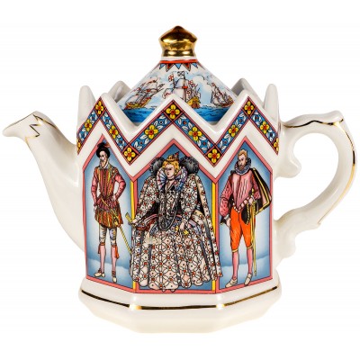Чайник заварочный "Королева Елизавета I". Фарфор. Sadler, Великобритания, вторая половина ХХ века