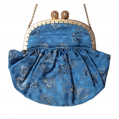 Сумочка-кошелек, парча, металл золотого тона. Великобритания, 1940 - е гг. Сумочка-кошелек, парча, металл золотого тона. Великобритания, 1940 - е гг.