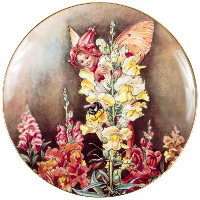 Сесиль Мари Бейкер "Фея львиного зева", декоративная тарелка. Фарфор, деколь, Border, Великобритания, 1987 год
