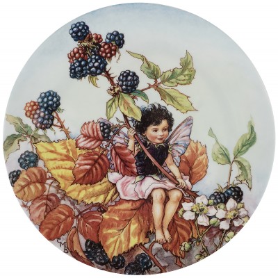 Сесиль Мари Бейкер "Фея ежевики", декоративная тарелка. Фарфор, деколь. Wedgwood, Великобритания, 1994 год