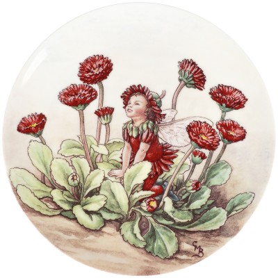 Сесиль Мари Бейкер "Фея маргариток", декоративная тарелка. Фарфор, деколь. Wedgwood, Великобритания, 1994 год Сесиль Мари Бейкер "Фея маргариток", декоративная тарелка. Фарфор, деколь. Wedgwood, Великобритания, 1994 год