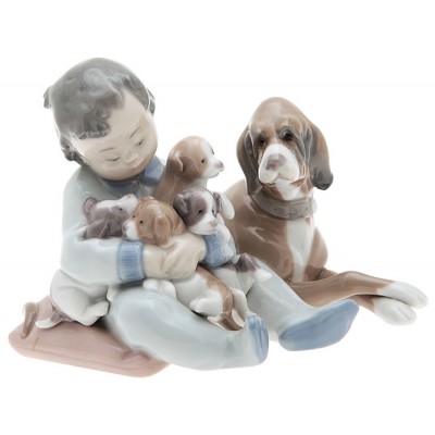 Lladro. Статуэтка "Малыши". Фарфор, ручная роспись. Lladro, Испания (Валенсия), 1987 год Lladro. Статуэтка "Малыши". Фарфор, ручная роспись. Lladro, Испания (Валенсия), 1987 год