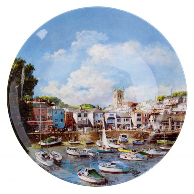 Декоративная тарелка "Бриксхем", фарфор, винтаж, Wedgwood, Danbury Mint, Великобритания, 1980-е гг. Декоративная тарелка "Бриксхем", фарфор, винтаж, Wedgwood, Danbury Mint, Великобритания, 1980-е гг.