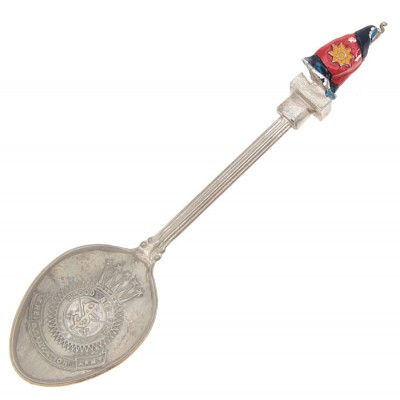 Ложка сувенирная "Армия Спасения". Металл, серебрение. Великобритания, вторая половина ХХ века